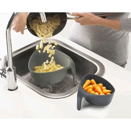 Joseph Joseph Nest Set di 2 colini, colino per alimenti, salvaspazio, impilabile - Grigio