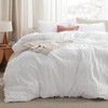 Bedsure Striped Tufted Duvet Cover Queen - Shabby Chic Duvet