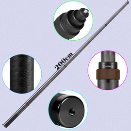 33cm Extended to 2m Carbon Fiber Invisible Selfie Stick for insta360 x4 Insta 360 x4 x3 x2 x Gopro Go pro Hero 13 12 11 10 9 8 7 6 5 4 Sport Camera Accessories (Coffee)