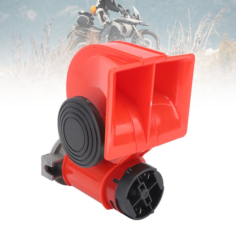 Snail Car Horn Red Air Electric Snail Single Horn Kit
