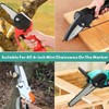 5 Pieces 6 Inch Mini Chainsaw Chain With 2 Pcs