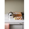 bredemeijer Santhee Double Walled Teapot, 1.4-Liter Stainless Steel Glossy Finish