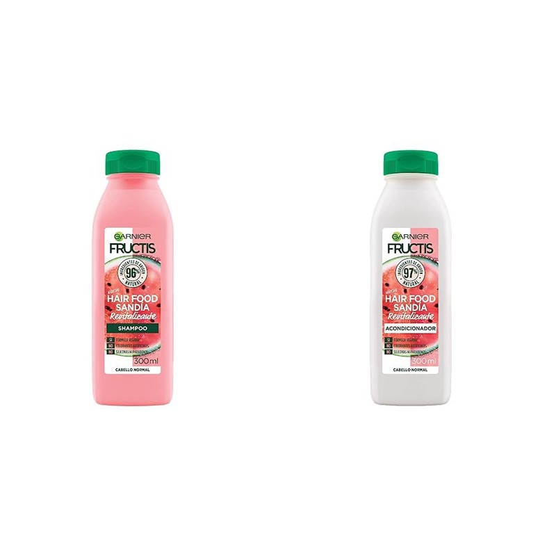 Fructis - Champú Garnier para el cabello Sandia, 300 ml