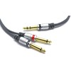 VITALCO 6.3 mm Stereo to 2x 6.3 Mono Jack Cable