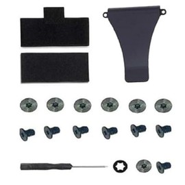 16pcs Wallet Replacement Screws Metal Money Clip Elastic Cash Strap includes Screwdriver for repairing Minimalist Wallet Anti-RFID Purse Slim Wallet Card Holder Cases black