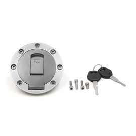 sourcing map 105mm Diameter Metal Motorcycle Fuel Tank Gas Cap Cover w 2 Keys for ZB