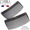 Camila Paris CP3023 French Side Combs Large Curved, Gray French
