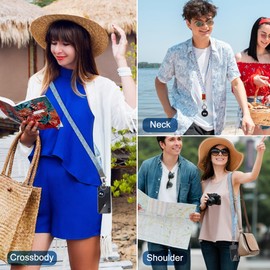 SWATOM Princess Cruise Medallion Holder Accessories 8PCS Waterproof Cruise Luggage Tags for Suitcases 2024 & 2025 with Ocean Crossbody Phone Lanyards Adjustable Phone Strap Cruise Essential Set