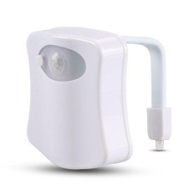 WYDDDARY Toilet Night Light 8 Colors Changing Night Light for Toilet LED Motion-Activated Toilet Bowl Illuminate Nightlight for Home, Hotel, Restaurant