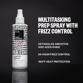 IGK GOOD BEHAVIOR 4-in-1 Prep Spray Travel | Leave In + Instantly Detangle + Heat Protectant | 24-Hour Frizz Control | Cruelty Free | 207ml | 2 oz