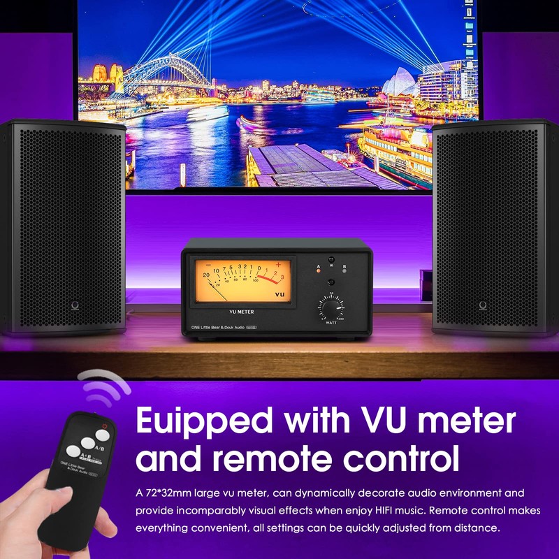 Douk Audio VU102 2 Zone Speaker Selector Box Amplifier Switch