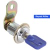 AConnet 12 Pack Cam Locks Keyed Alike with 6 Keys,