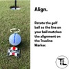 Kaluza TrueLine® Golf Alignment Ball Marker – Putting Aid –