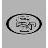 Unbranded San Francisco 49ers Vinyl Decal - Black, 4"