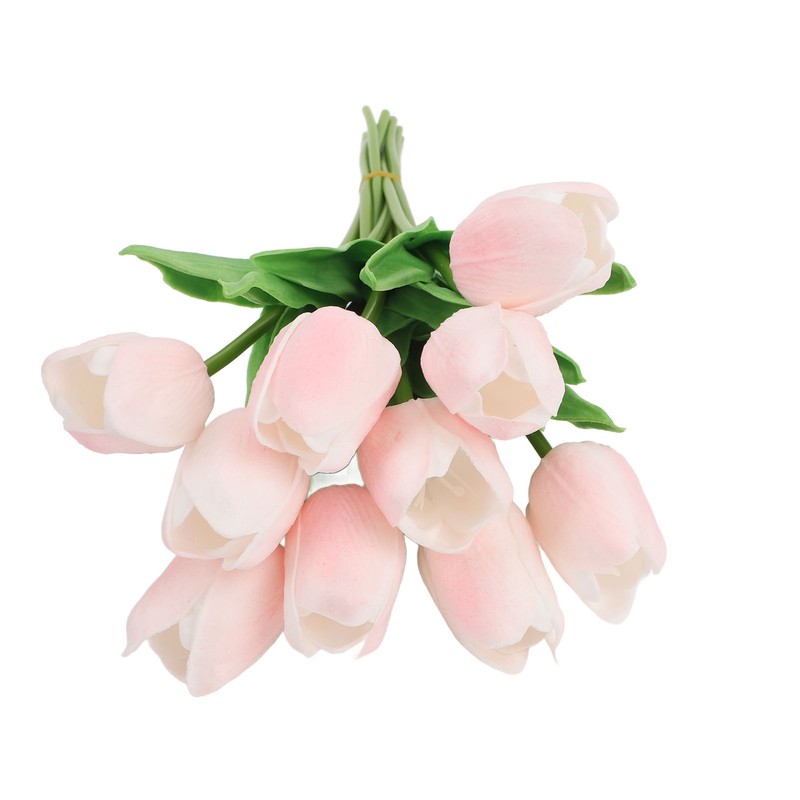 10pcs Artificial Tulip Flowers High Simulation Flowers Decor for Living