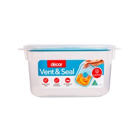 Decor Vent & Seal Plastic Oblong Container, 800 ml Capacity
