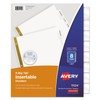 Insertable Big Tab Dividers, 8-Tab, Double-Sided Gold Edge Reinforcing, 11
