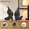 Hippo Bookends for Heavy Books, Decorative Bookends (Ocean Teal)