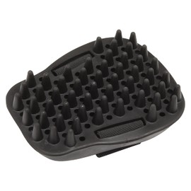 LeMieux Rubber studded curry comb mouse groomer (black)