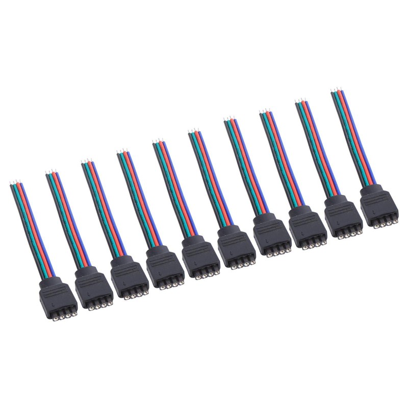 Conector de 4 pines, conector sin soldadura para tira de