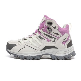 FancyDog Waterproof Women's Hiking Boots Trekking Camping Boots for Outdoor, Purple, 9