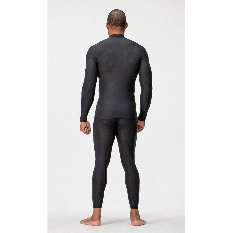 DEVOPS 3 Pack Men's Athletic Turtle Neck Long Sleeve Compression