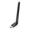 VENTION AC600 USB WiFi Bluetooth 5.0 Adapter, 6dBi WLAN Antenne für PC/Laptop/Desktop, Dual Band 2.4GHz/5GHz, Kompatibel mit Windows 11/10/8.1/8/7/XP für Wi-Fi, Windows 11/10/8.1/7 für Bluetooth