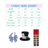 LTAKK Mad Hatter Cosplay Costume Girls Halloween Kids Costume Full