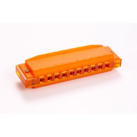 HOHNER Horner Translucent Harp Orange 10 Holes/C Tone