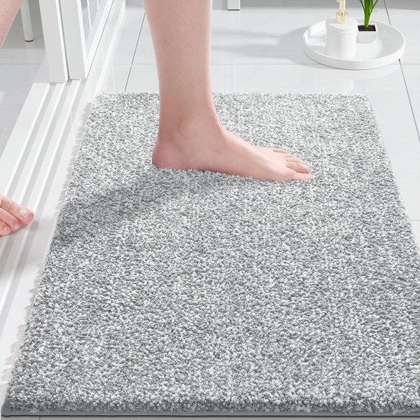Yimobra Non-Slip Bathroom Rug, Extra Soft and Comfortable, Water-Absorbent, Thick