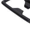 Rear Water Cup Holder Panel Frame Trim Carbon Fiber Style