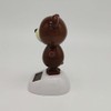 Brown Solar Dancing Bear, Solar Powered Dancing Figurine Car Dashboard