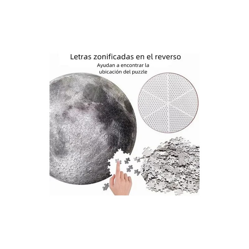 Rompecabezas De Luna De 1000 Piezas Juguetes Antiestres