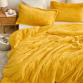 Byourbed Love Thick - Chunky Bunny Coma Inducer® Oversized Queen Comforter Set - Saffron Oranges