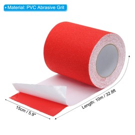 PATIKIL 6 Inch x 33 Ft Anti Slip Traction Tape, Non-Slip Grip Tape Non Skid Tread Safety Tape for Stairs Steps Scooter Deck, Red