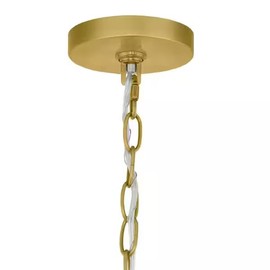 Ceybo 1 Light Gold Caged Pendant Light Fixture with Geometric Metal Shade, Dimmable Lighting, Adjustable Height and Sloped Ceiling Adaptable