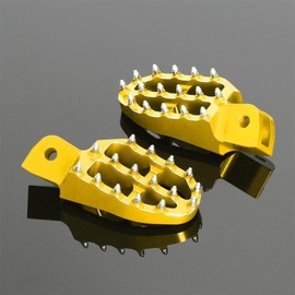 3D Spiked Front Footrest Off Road Foot Pegs Compatible with MONKEY 125 2018-2025 GROM MSX125 2014-2025 Motorcycle CNC Footrests Foot Rests Pegs Pedals Gold