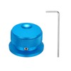sourcing map 1 Pcs Aluminium Potentiometer Knobs, 1/4" (6mm) Universal