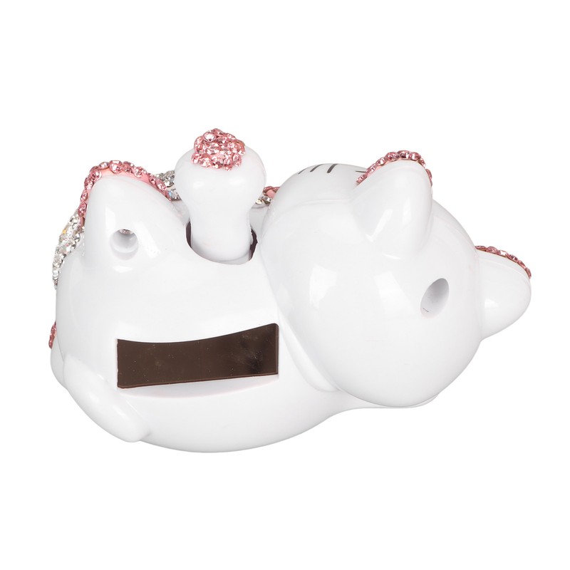 Lucky Cat Ornaments Solar Power Waving Arm Lucky Cat Statue