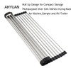 Ahyuan Roll up Dish Drying Rack Over The Sink Kitchen