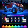 LED Rock Lights for Trucks 8 Pods,RGB Rocklights with App