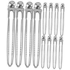 Healvian 12pcs Portable Hair Styling Clips Stainless Steel Hairpins Hairdresser Clip Hair Partition