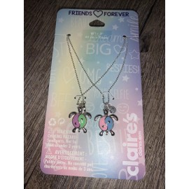 Unbranded 2pcs Ying Yang Turtle Adjustable Necklace Jewelry Set Best Friends BFF