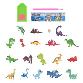 1 DIY Sticker Set, Children’s Sticker Production, Dinosaur Stickers, Waterproof Stickers, Children’s Toys, Creative and Interesting Stickers, Can Be Affixed to Pencil Boxes, Water Bottles, Scooters, L