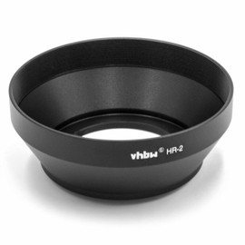 vhbw Lens Hood Replacement for Nikon HR-2 for Lens Black, Metal, Round