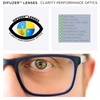 Read Optics Lesebrille für Herren 2,5, rechteckige Metallbrille, verstellbare Federscharniere