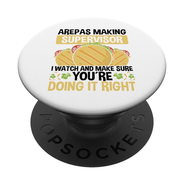 Arepa Making Venezuelan Snacks Arepa Flour Arepas Grill PopSockets Standard