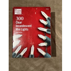 Home Accents Holiday 300L Clear Incandescent Mini Lights