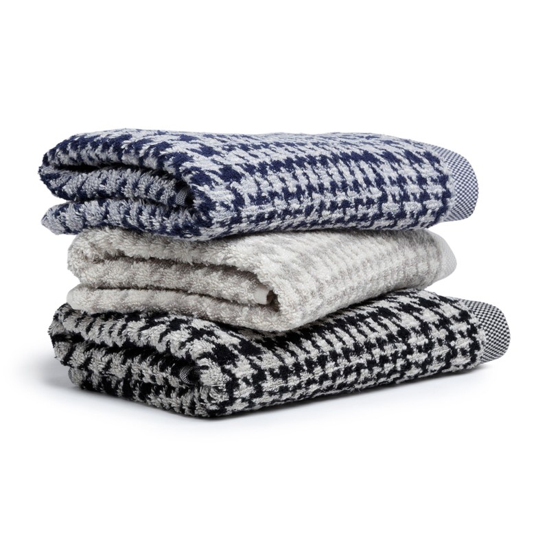 Möve Brooklyn Glencheck, Hand Towel 50 x 100 cm Nature/Cashmere