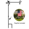 Garden Flag Holder Stand, Premium Garden Flag Pole Stand Metal